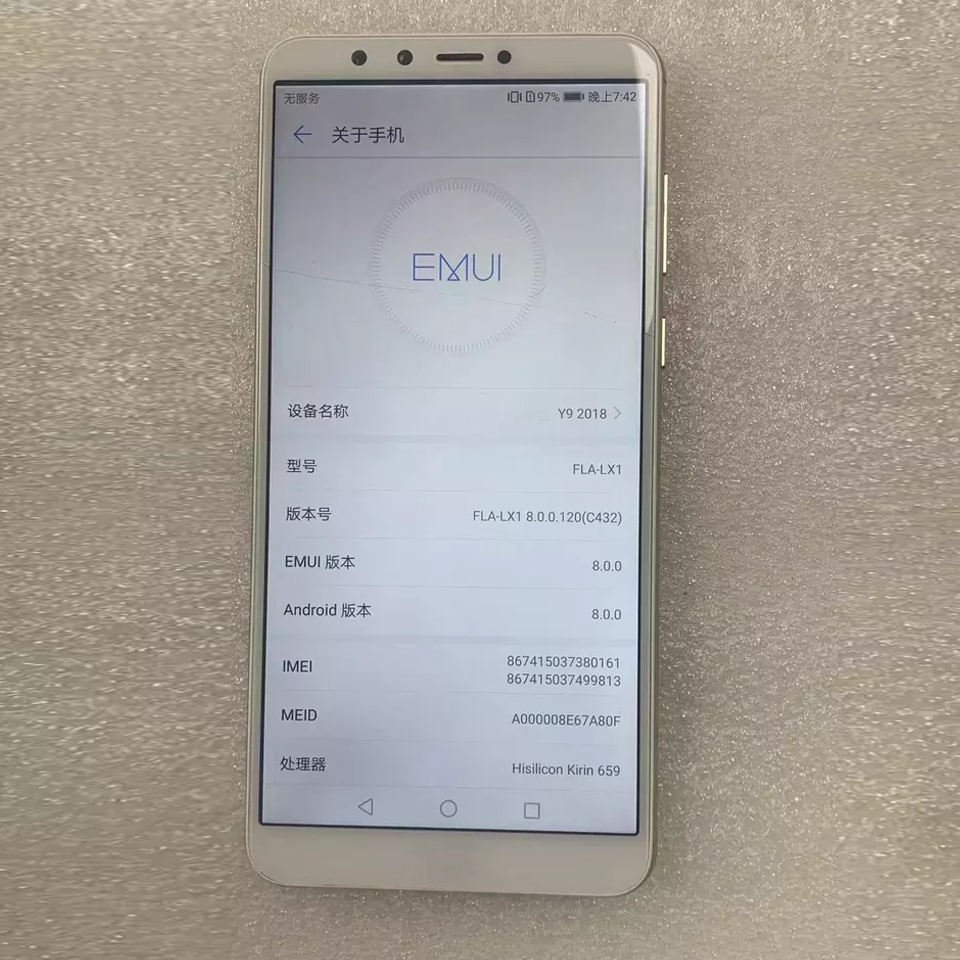 Octa-core Android Smartphone Y9 2018 5.93inch 32GB mobile phone wholesale Y6 Por Y7 prime cellphone
